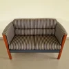 Art Deco Sofas mit Doppel- und Dreiersitzen, 2er Set