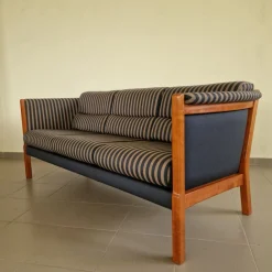 Art Deco Sofas mit Doppel- und Dreiersitzen, 2er Set