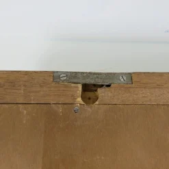 Art Deco Spiegelschrank aus Eiche mit Pergamentplatten, 1930