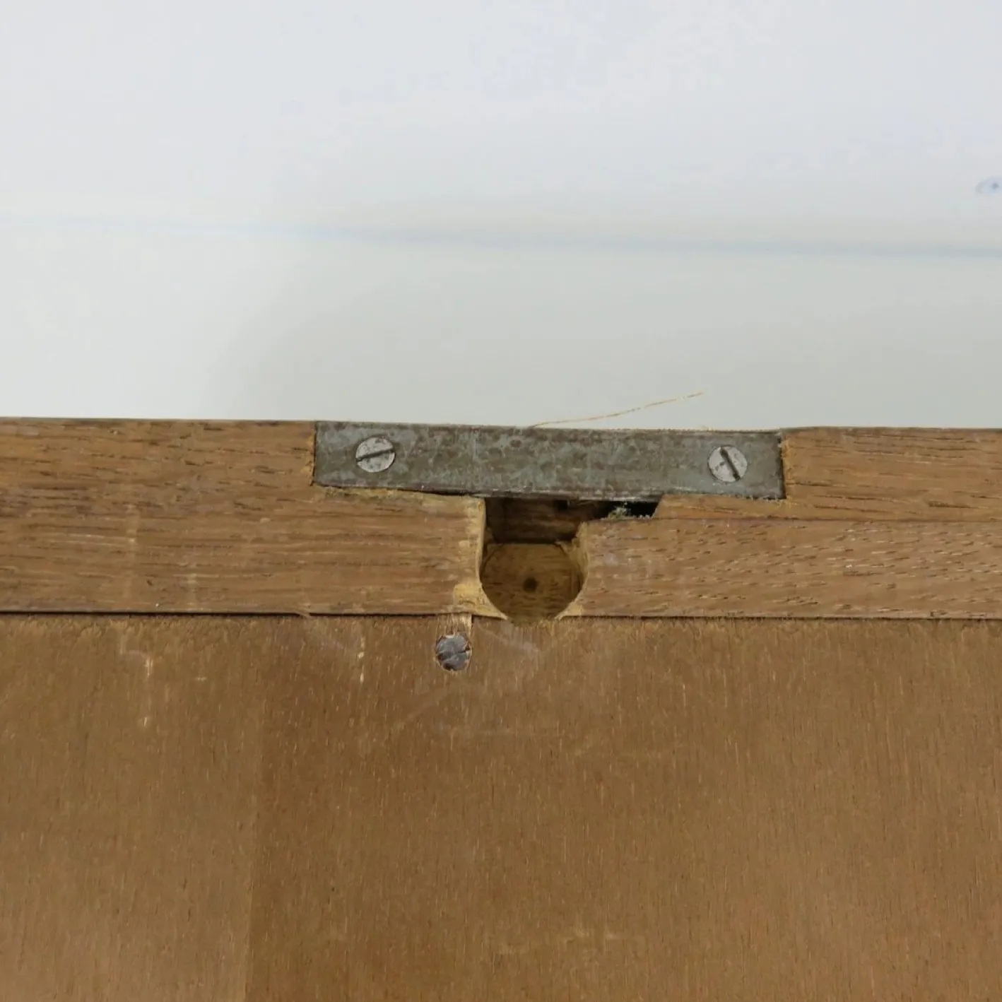 Art Deco Spiegelschrank aus Eiche mit Pergamentplatten, 1930