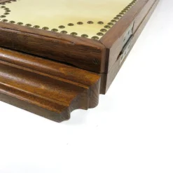 Art Deco Spiegelschrank aus Eiche mit Pergamentplatten, 1930