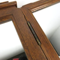 Art Deco Spiegelschrank aus Eiche mit Pergamentplatten, 1930