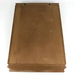 Art Deco Spiegelschrank aus Eiche mit Pergamentplatten, 1930