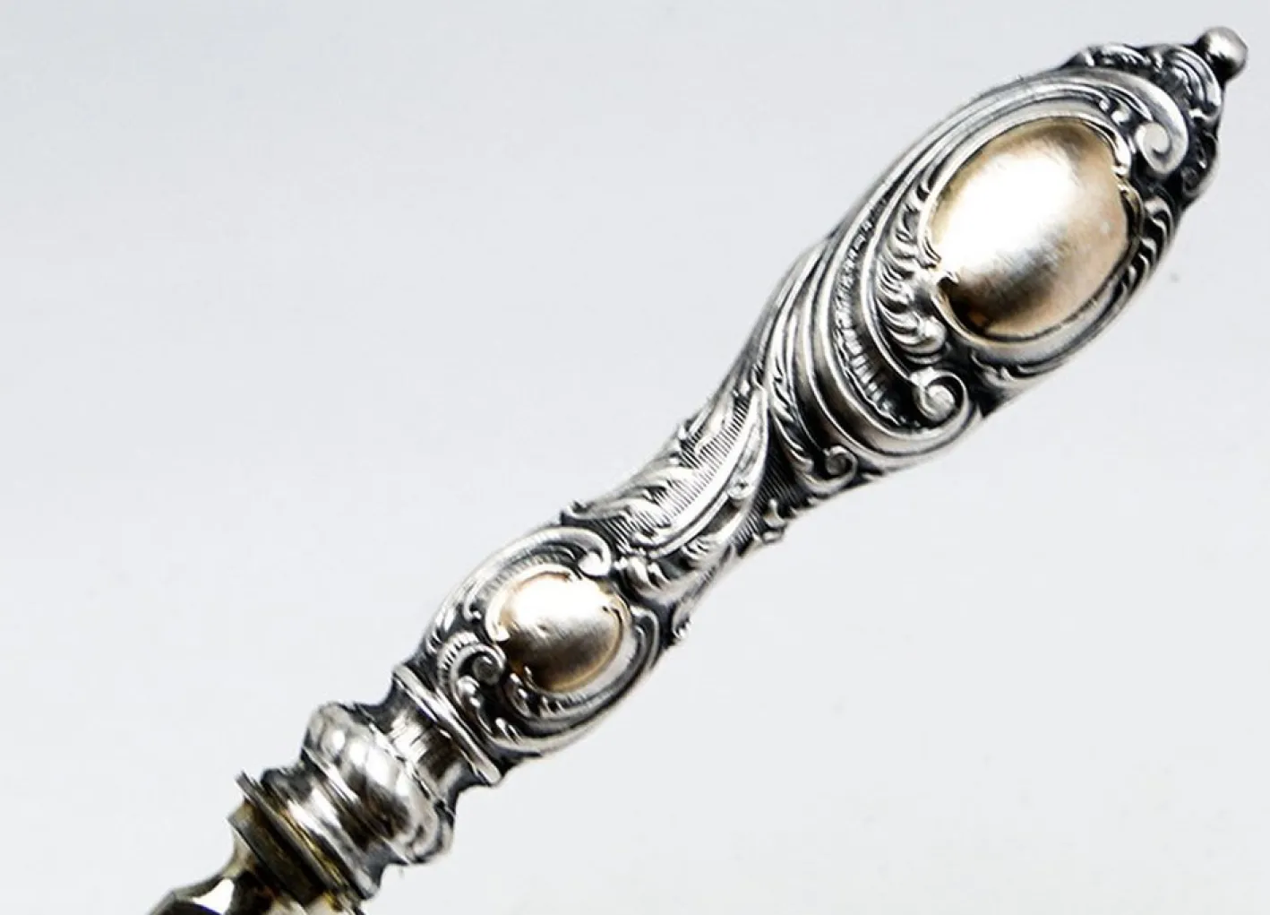 Art Deco Splitter Salatlöffel, Ehem. Preußen, 1880er