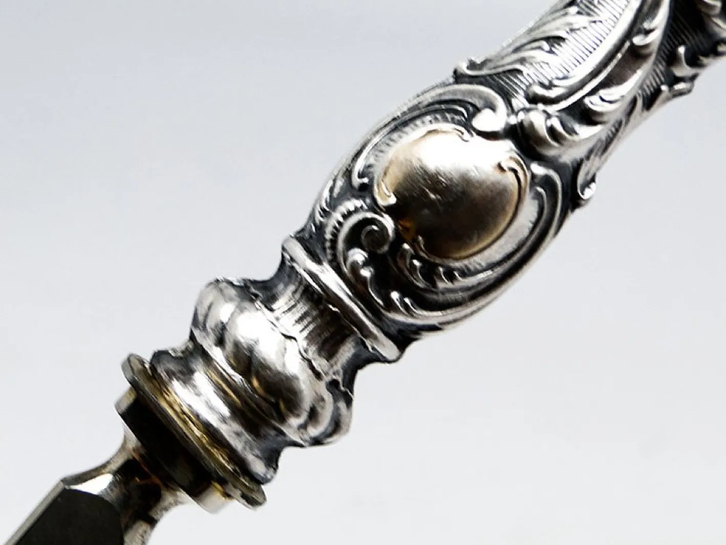 Art Deco Splitter Salatlöffel, Ehem. Preußen, 1880er