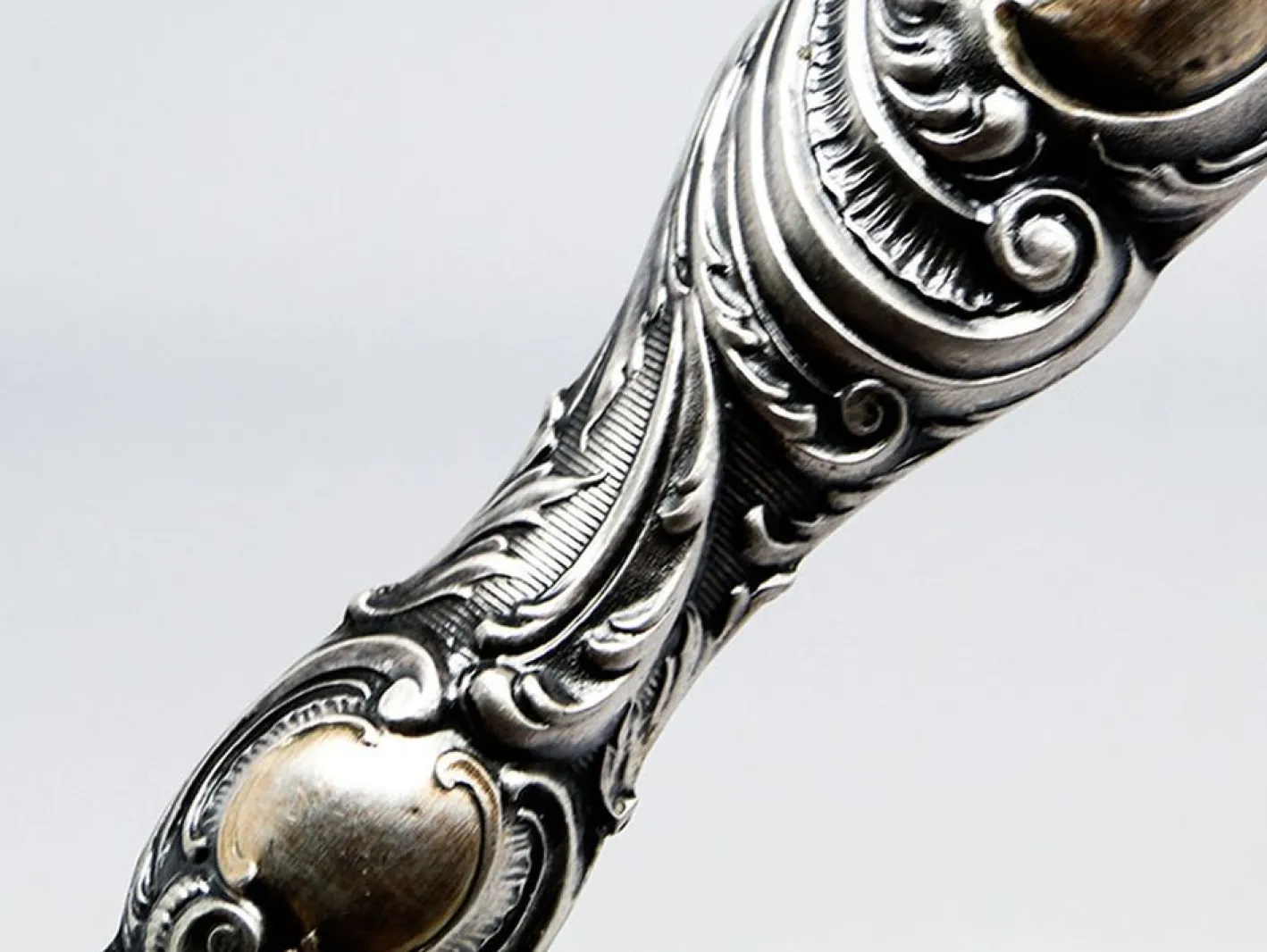 Art Deco Splitter Salatlöffel, Ehem. Preußen, 1880er