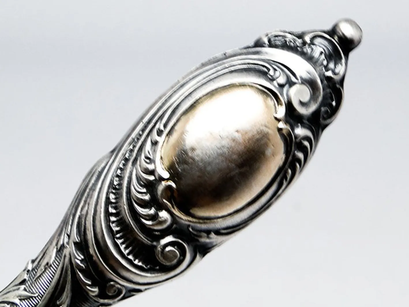 Art Deco Splitter Salatlöffel, Ehem. Preußen, 1880er