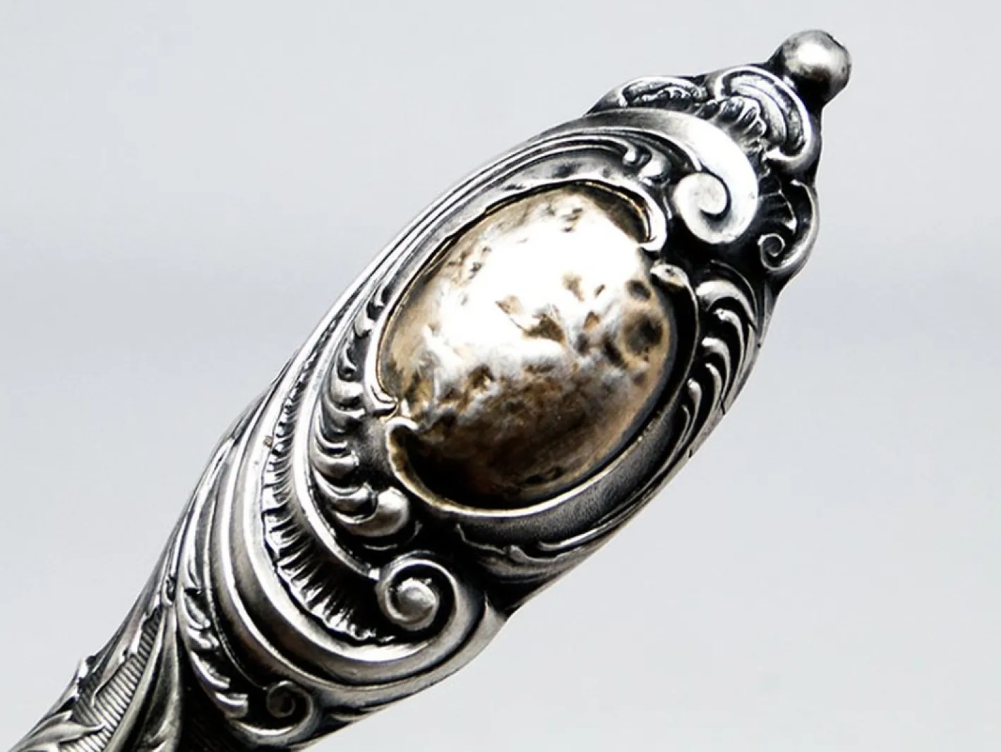 Art Deco Splitter Salatlöffel, Ehem. Preußen, 1880er