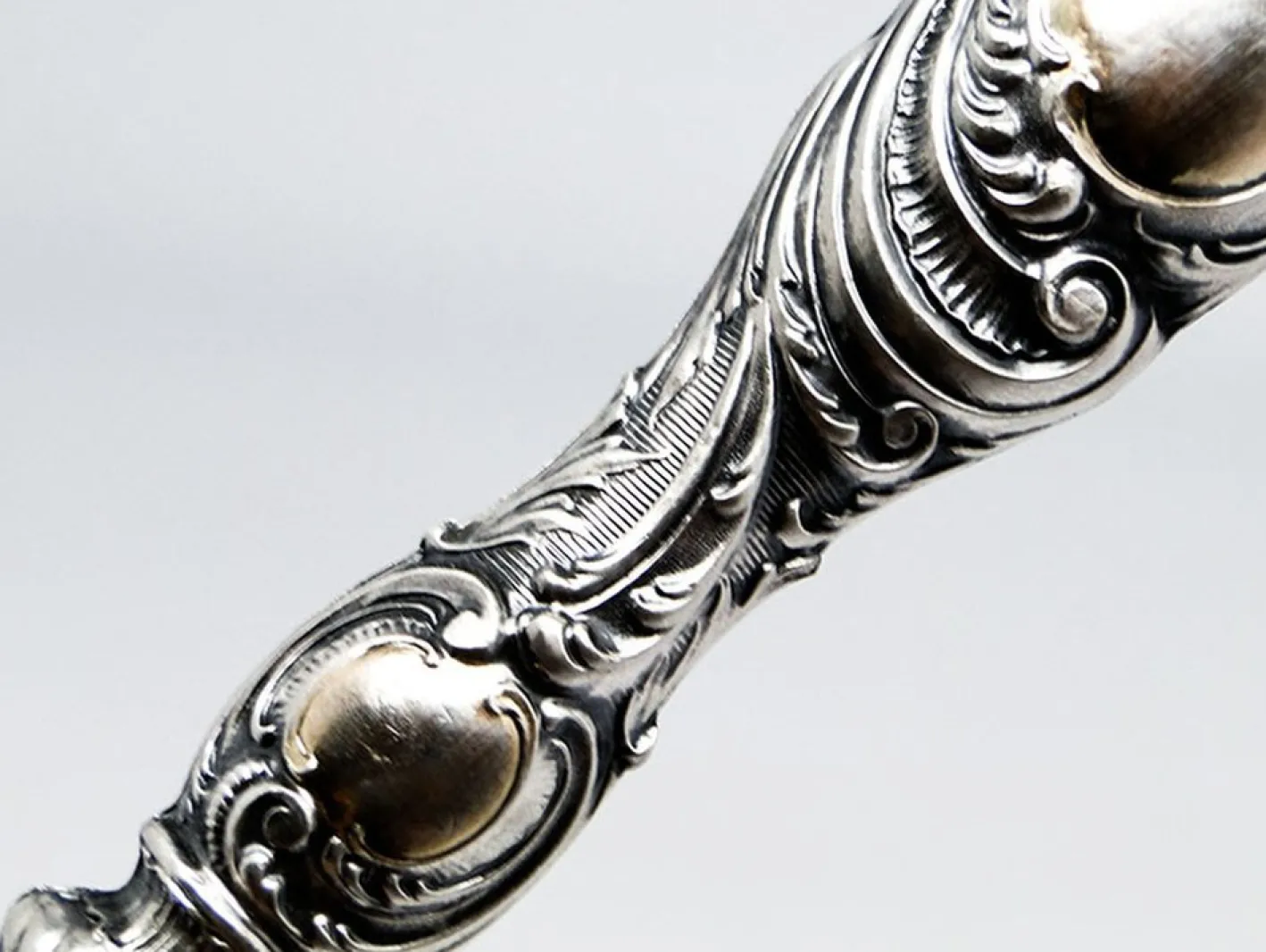 Art Deco Splitter Salatlöffel, Ehem. Preußen, 1880er