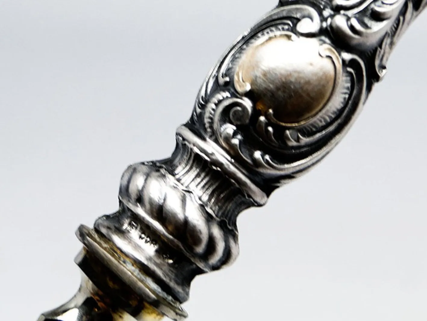 Art Deco Splitter Salatlöffel, Ehem. Preußen, 1880er