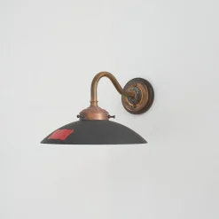 Art Deco Theater Wandlampe aus Silberglas