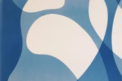 Art of Cyan, Back to Back Organic Floating Shapes, 2026, Cyanotype