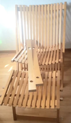 A1 Schaukelstuhl und A4 Fußhocker von Jean-Claude Duboys für Attitude, 1980er