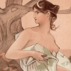 Auguste Donnay, Artémis, 1898, Lithographie auf Papier
