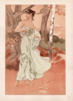 Auguste Donnay, Artémis, 1898, Lithographie auf Papier