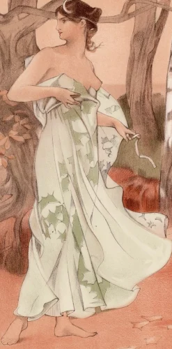 Auguste Donnay, Artémis, 1898, Lithographie auf Papier
