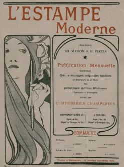 Auguste Donnay, Artémis, 1898, Lithographie auf Papier