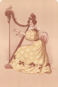 Auguste Roedel, La Romance, 1898, Lithographie & Papier