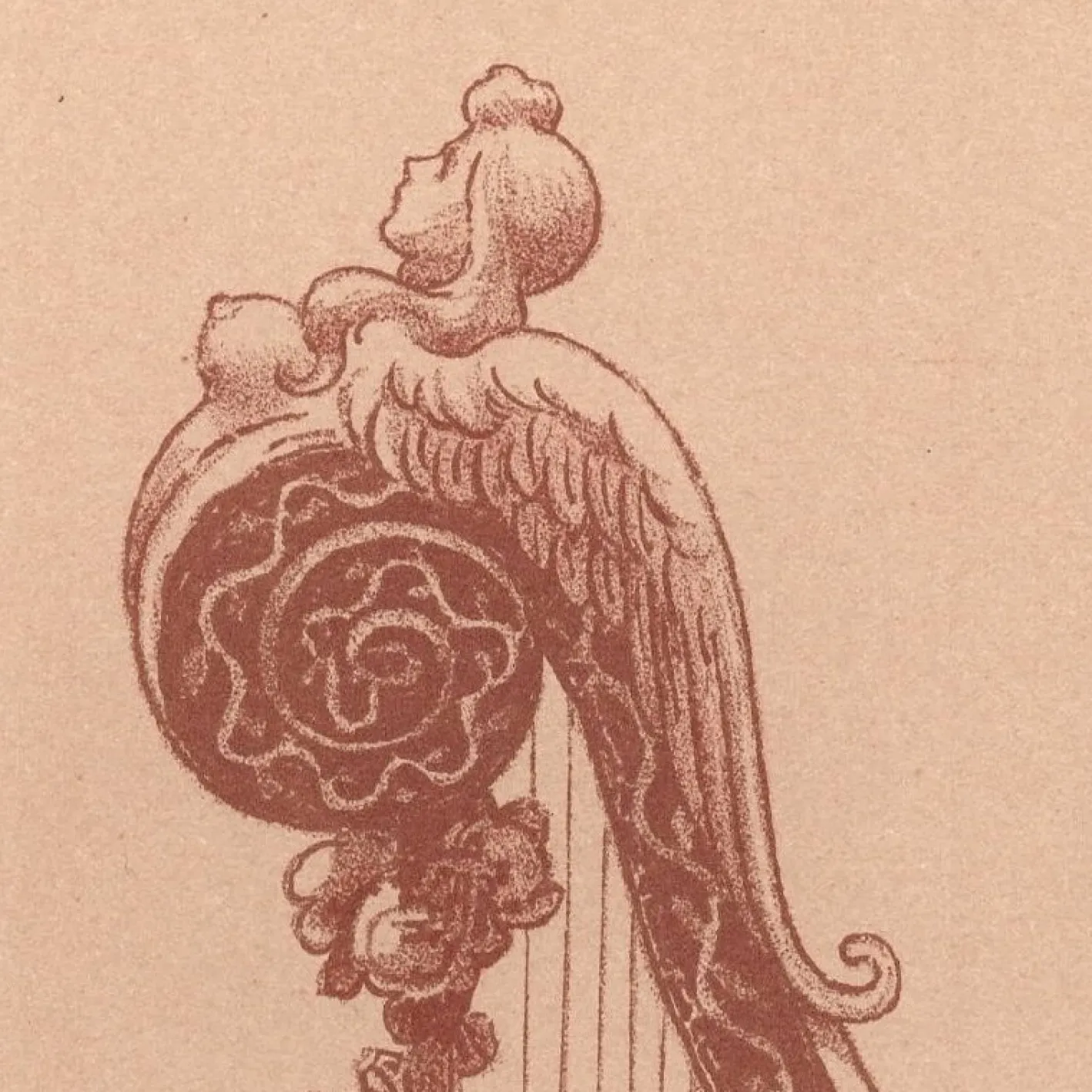 Auguste Roedel, La Romance, 1898, Lithographie & Papier