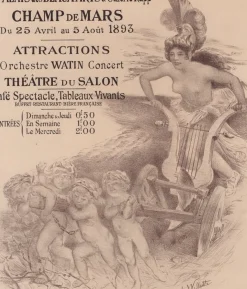 A. Willette, Exposition Internationale von Les Maîtres de L'Affiche, 1898, Originallithographie
