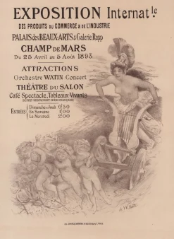 A. Willette, Exposition Internationale von Les Maîtres de L'Affiche, 1898, Originallithographie