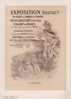 A. Willette, Exposition Internationale von Les Maîtres de L'Affiche, 1898, Originallithographie