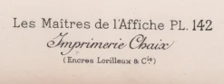 A. Willette, Exposition Internationale von Les Maîtres de L'Affiche, 1898, Originallithographie