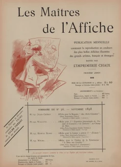 A. Willette, Exposition Internationale von Les Maîtres de L'Affiche, 1898, Originallithographie