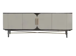 Azure Sideboard in Rauchmetallic-Lack und Greige