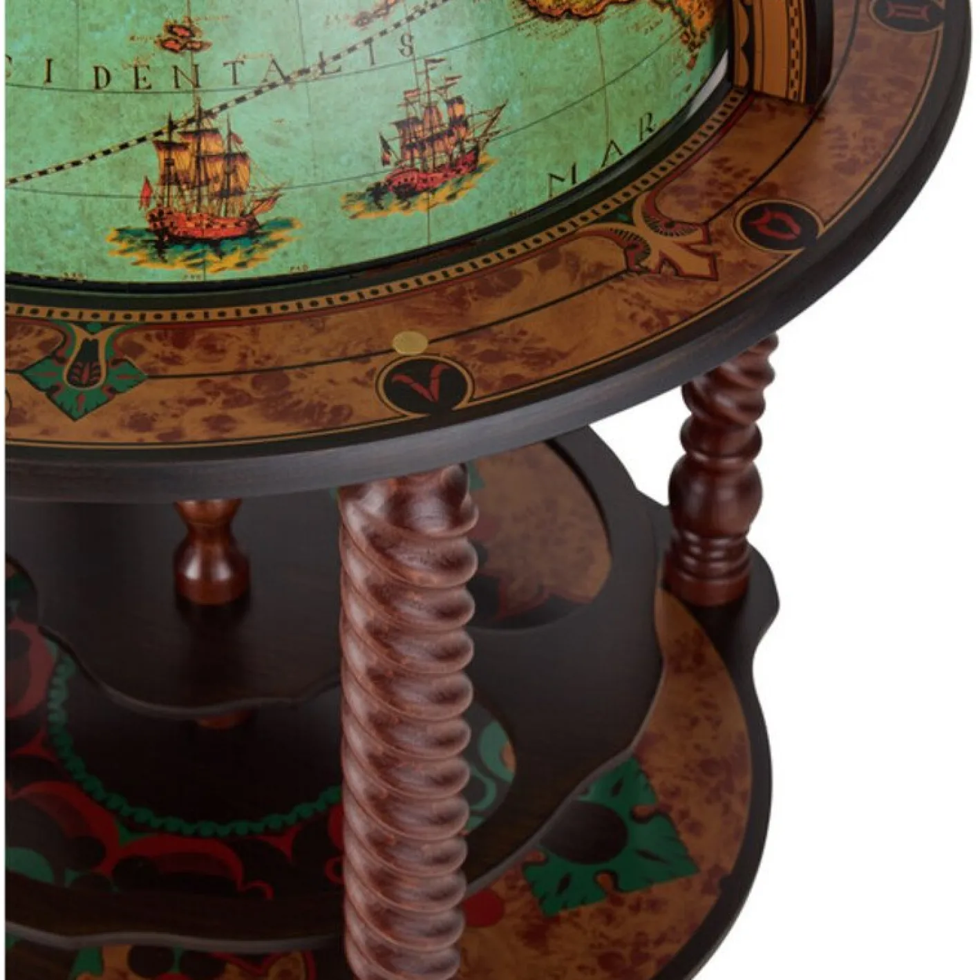Bacchus Lagoon Globe Bar von Zoffoli Mappamondi