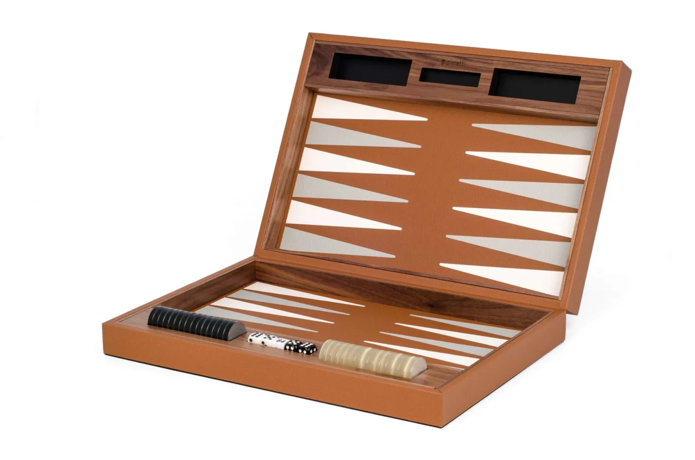 Backgammon-Set aus Leder