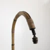 Bambus und Rattan Stehlampe