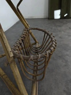 Bambus und Rattan Stehlampe