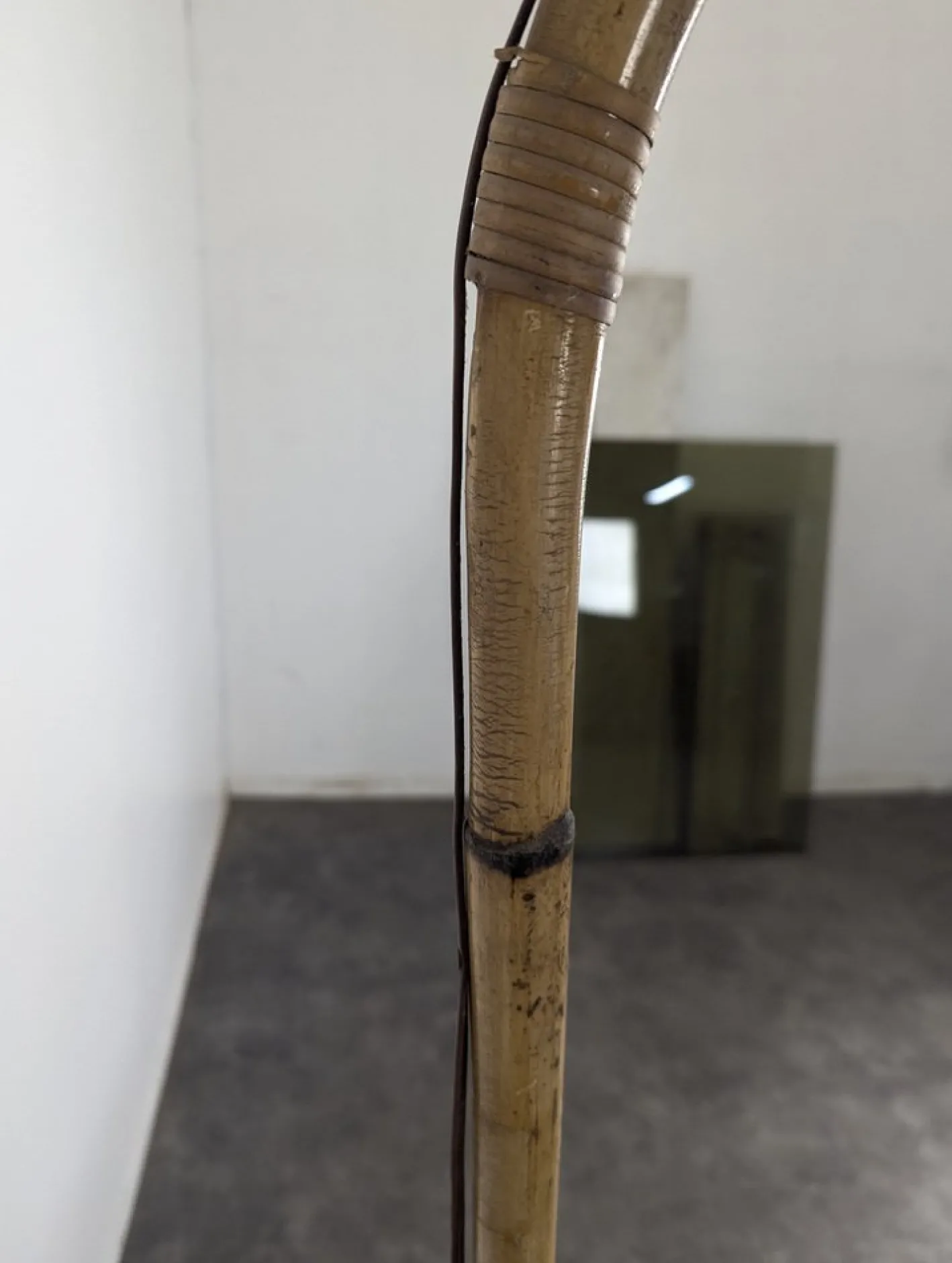 Bambus und Rattan Stehlampe