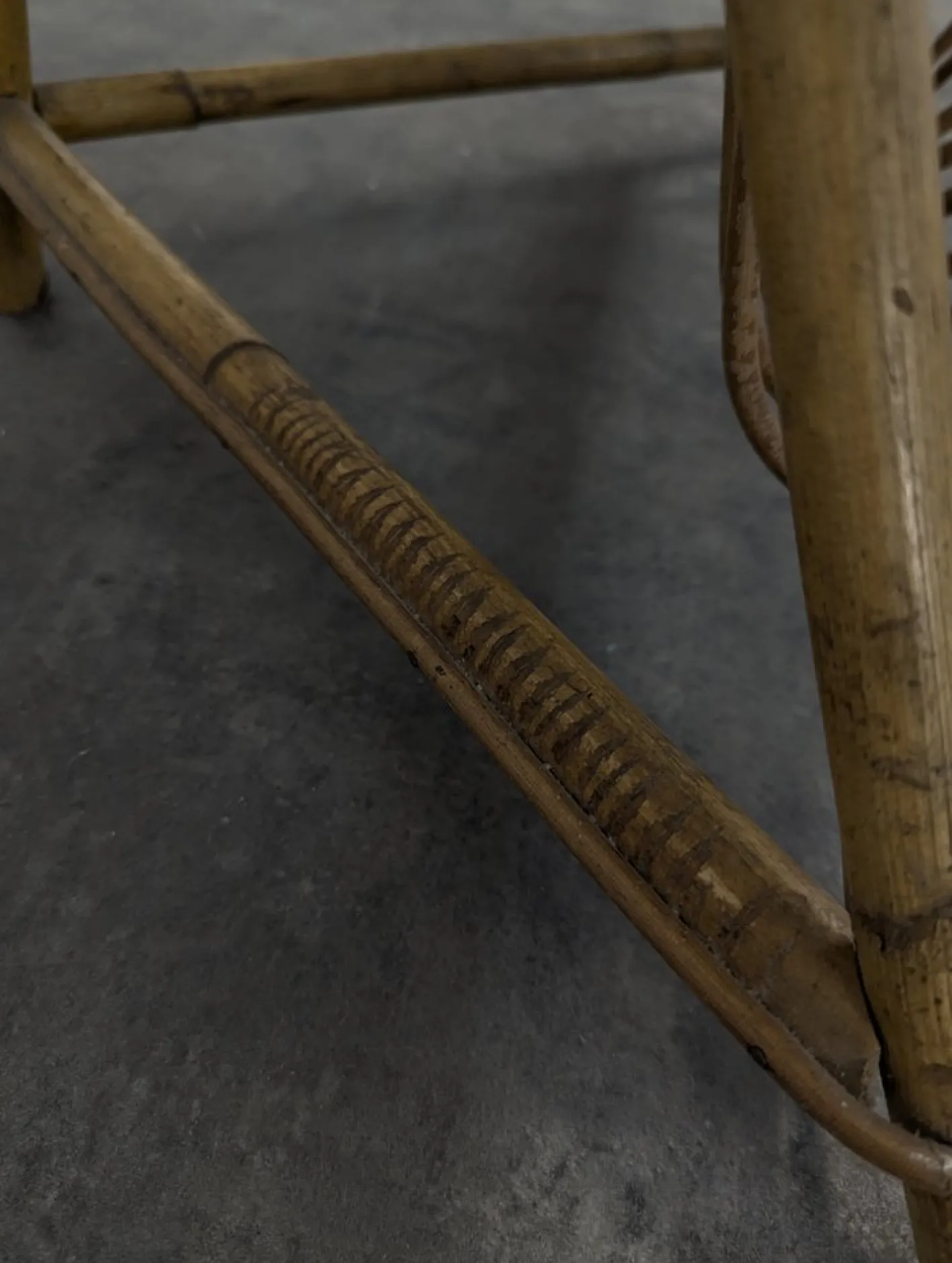 Bambus und Rattan Stehlampe