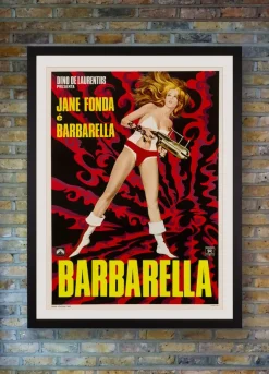 "Barbarella" Original Filmposter von Mario De Berardinis, Italienisch, 1968