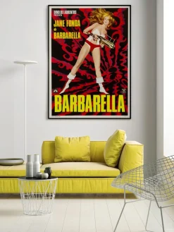 "Barbarella" Original Filmposter von Mario De Berardinis, Italienisch, 1968