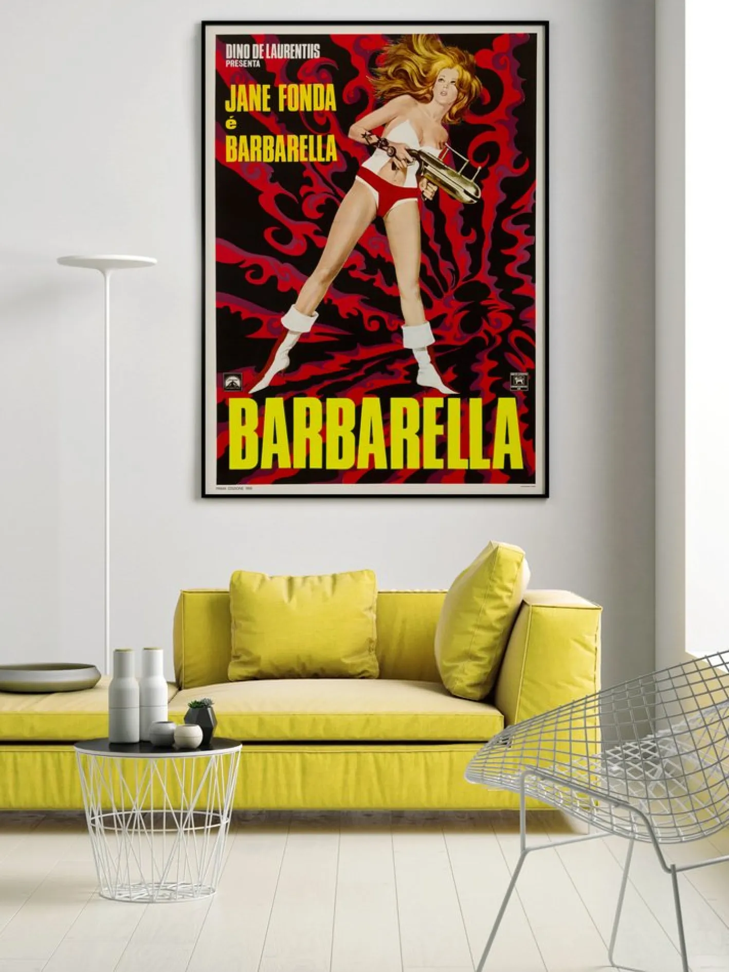 "Barbarella" Original Filmposter von Mario De Berardinis, Italienisch, 1968