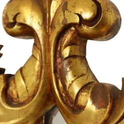 Barocker Vergoldeter Akanthus Spiegel