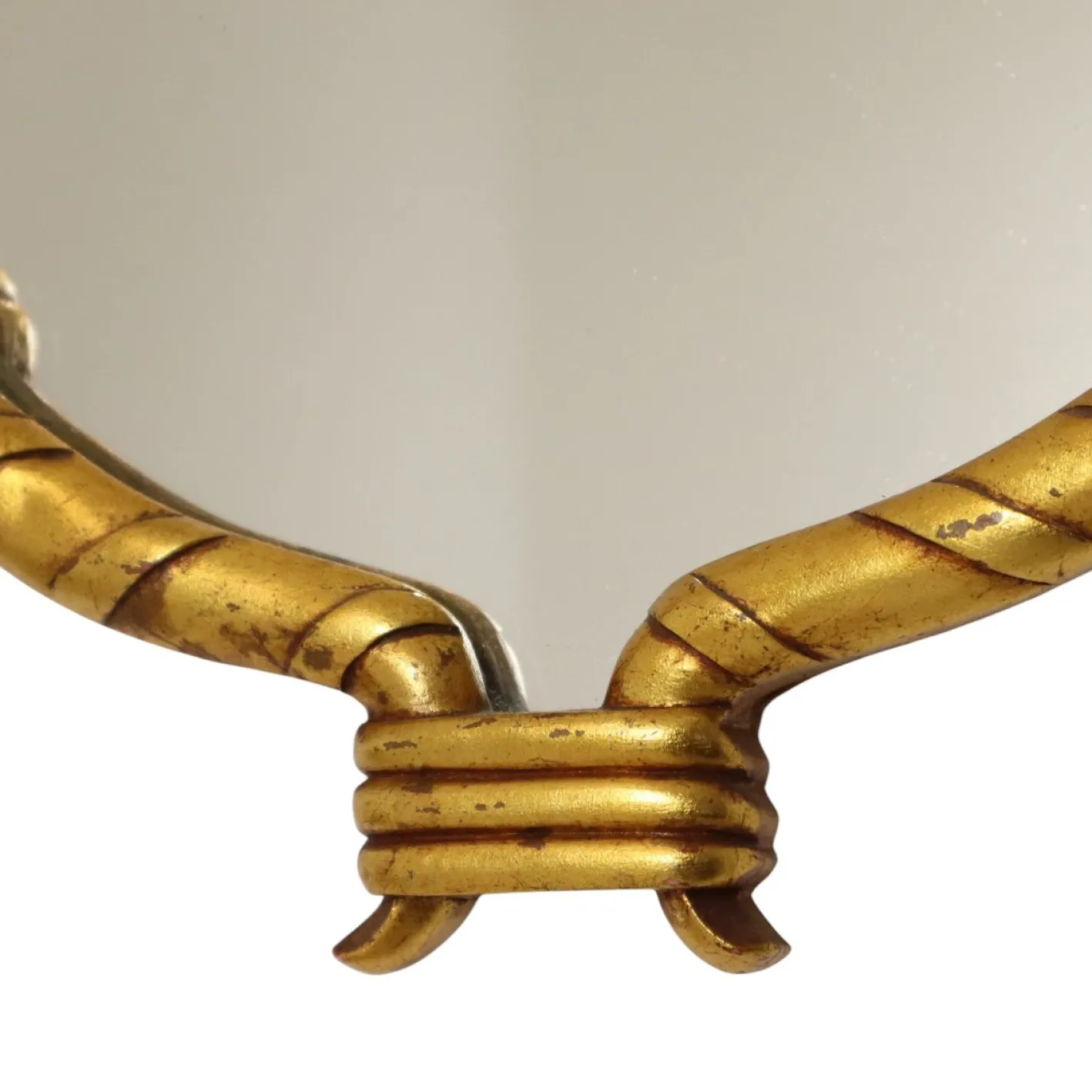 Barocker Vergoldeter Akanthus Spiegel