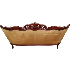 Barockes Sofa aus goldenem Samt, 1950er