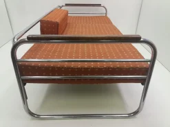 Bauhaus Chrom Sofa von Robert Slezak, 1940er