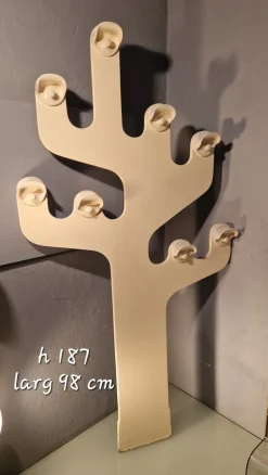 Baumförmiger Kleiderbügel aus Lackiertem Holz von Olaf Von Bohr für Kartell, 1970er