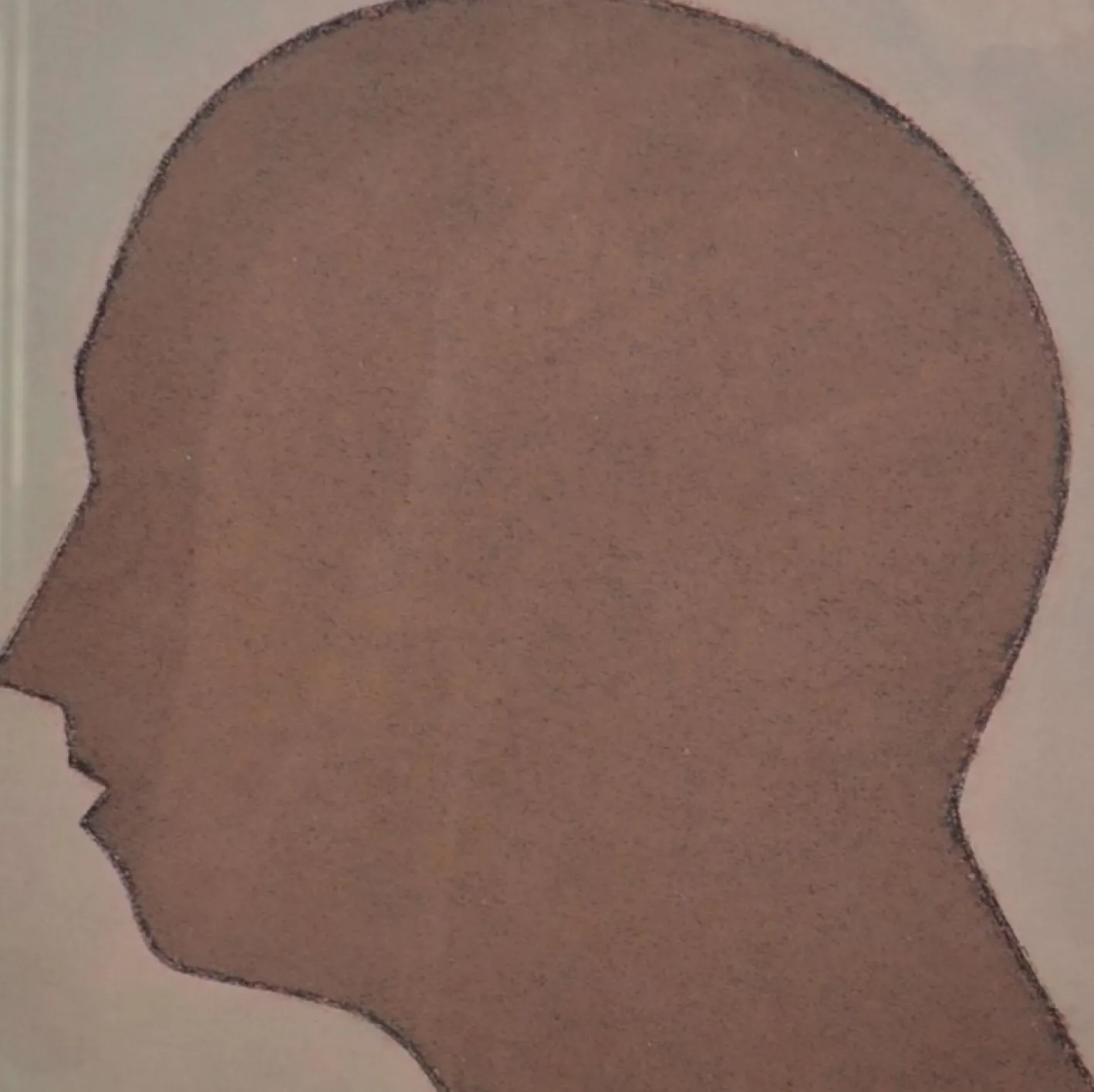 Beate Selzer, Silhouette Gesichter, 1990er, Lithographie, Gerahmt