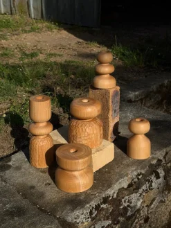 Beech Candlestick 6 von Romain Des Bois
