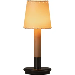 Beige Básica Mínima Batería Tischlampe von Santiago Roqueta für Santa & Cole