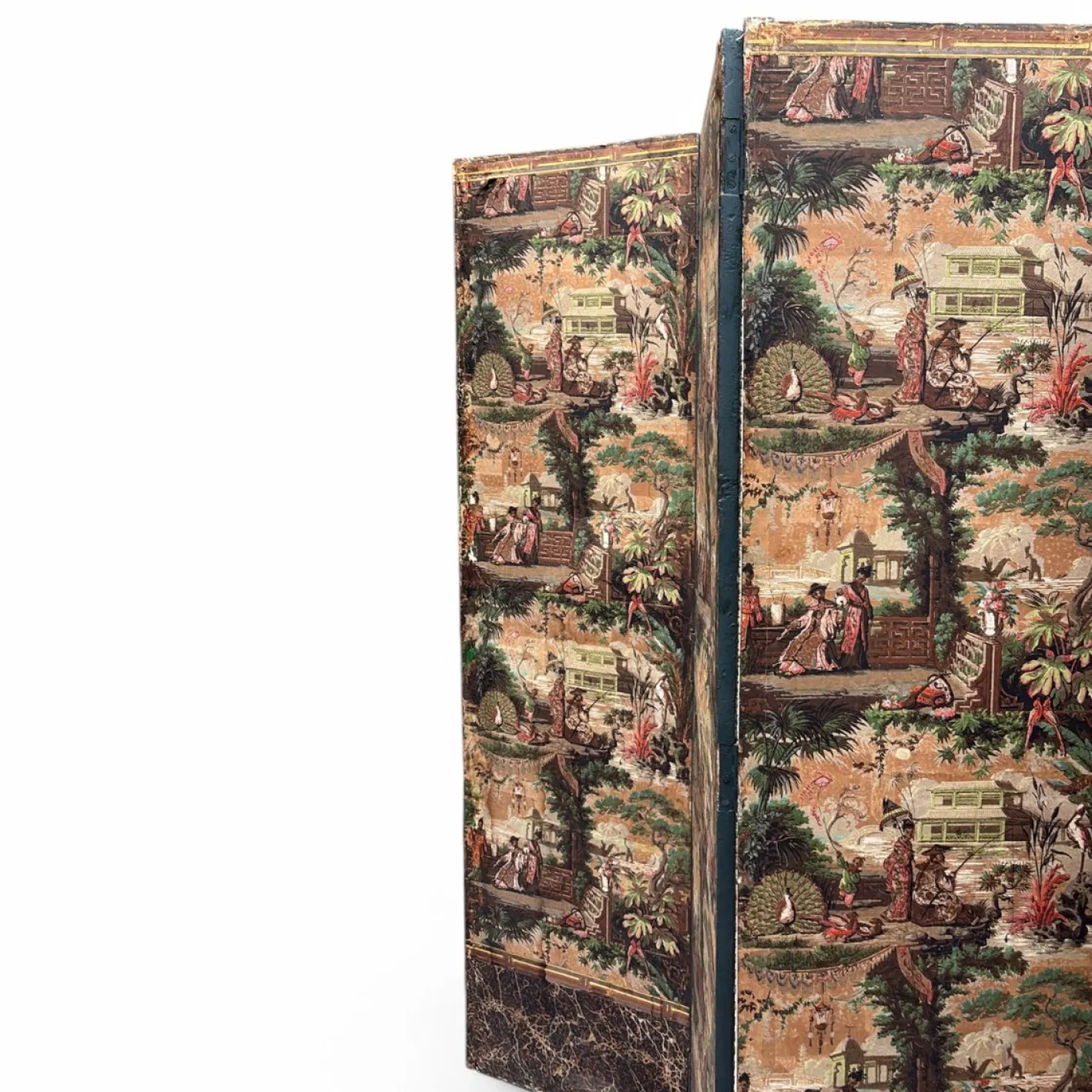 Bemalter Biombo Papierschirm, 1790