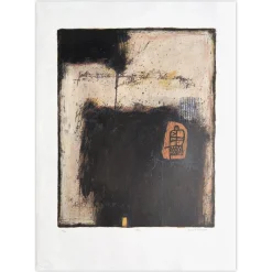 Bernard Remusat, Stela II, 1990er, Lithographie