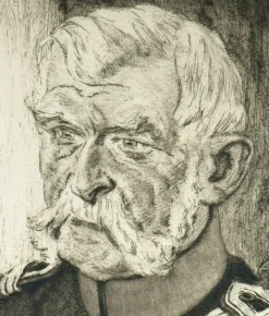 Bernhard Pankok, General Wilhelm von Blume, 1915, Radierung