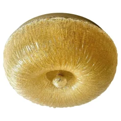 Bernsteinfarbene venezianische Graniglia Budino Deckenlampe aus Muranoglas von Simoeng für Simoeng